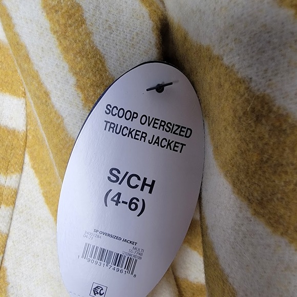 Scoop Oversized Zebra‎ Print Shacket Jacket S Small 4-6 Heavy Thick Button Front - Picture 5 of 11